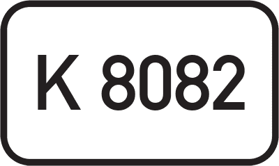 Straßenschild Kreisstraße K 8082