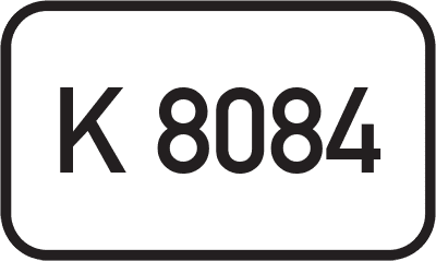 Straßenschild Kreisstraße K 8084