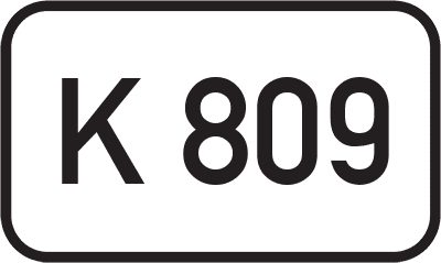 Straßenschild Kreisstraße K 809