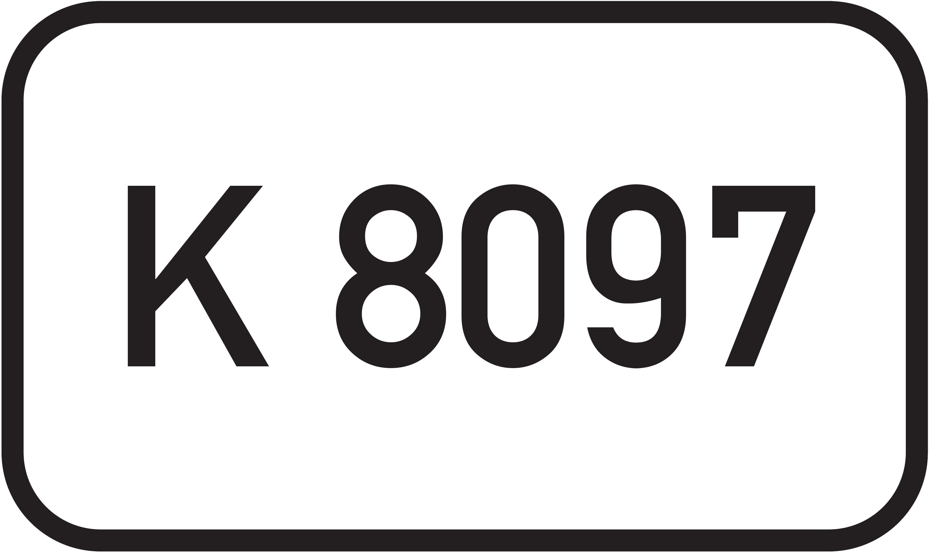 Straßenschild Kreisstraße K 8097