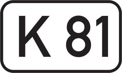 Straßenschild Kreisstraße K 81