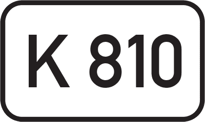 Straßenschild Kreisstraße K 810