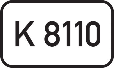 Straßenschild Kreisstraße K 8110