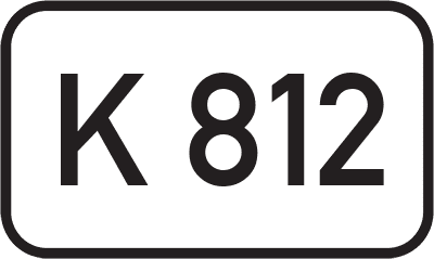 Straßenschild Kreisstraße K 812