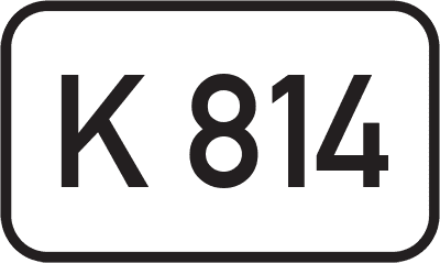 Straßenschild Kreisstraße K 814