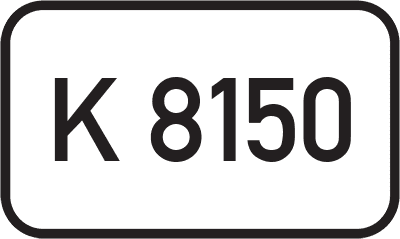 Straßenschild Kreisstraße K 8150