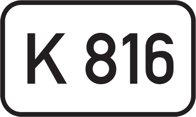 Straßenschild Kreisstraße K 816