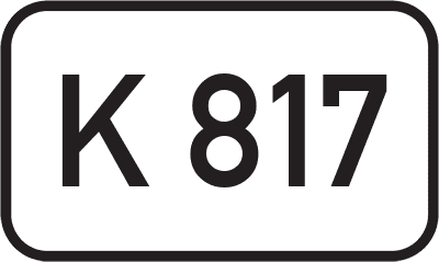 Straßenschild Kreisstraße K 817