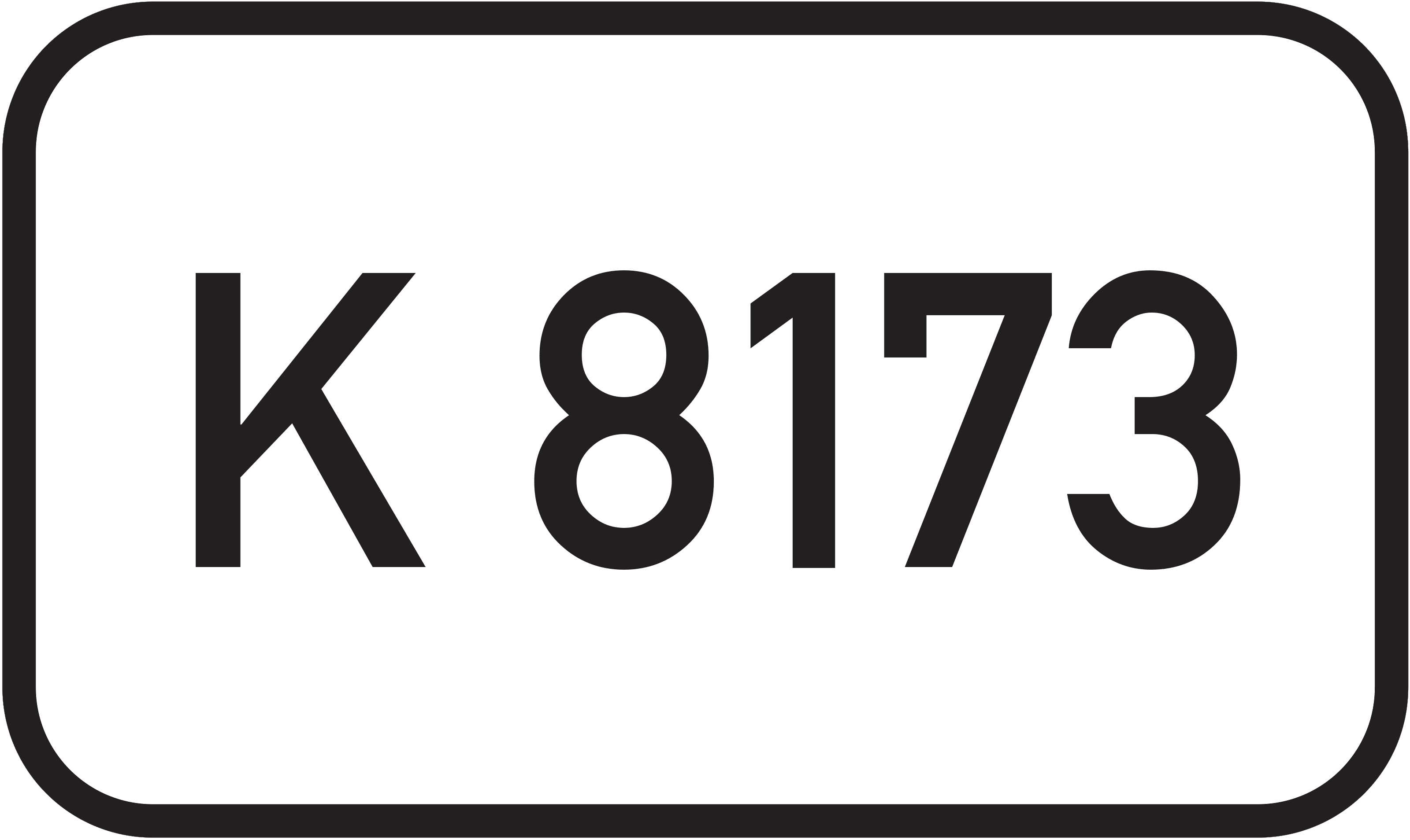 Straßenschild Kreisstraße K 8173