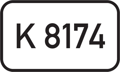 Straßenschild Kreisstraße K 8174