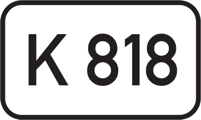 Straßenschild Kreisstraße K 818