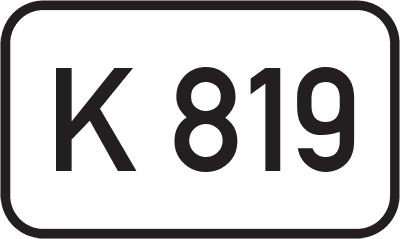 Straßenschild Kreisstraße K 819