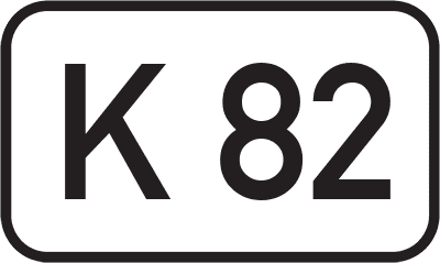 Straßenschild Kreisstraße K 82