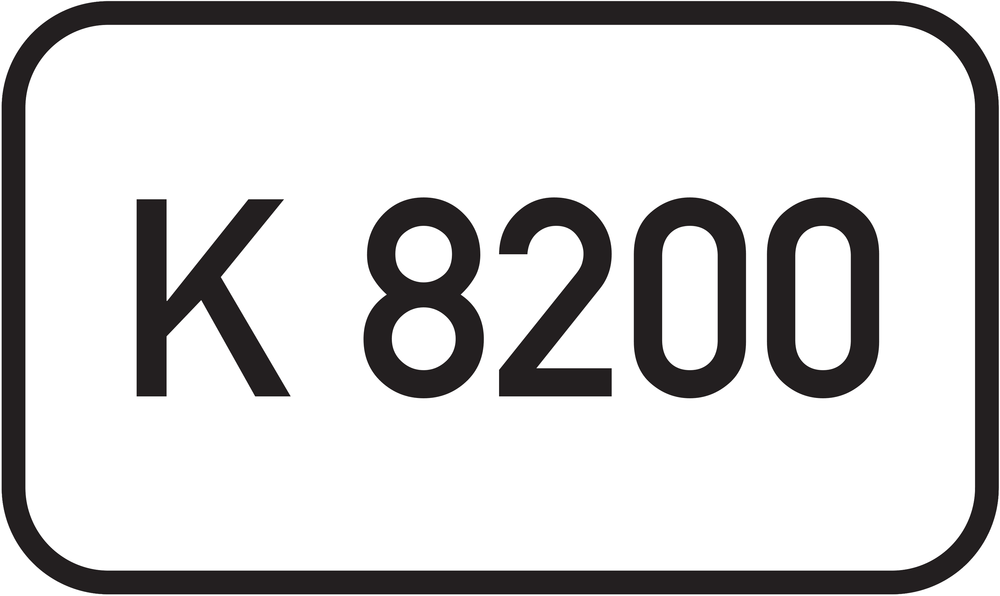Straßenschild Kreisstraße K 8200
