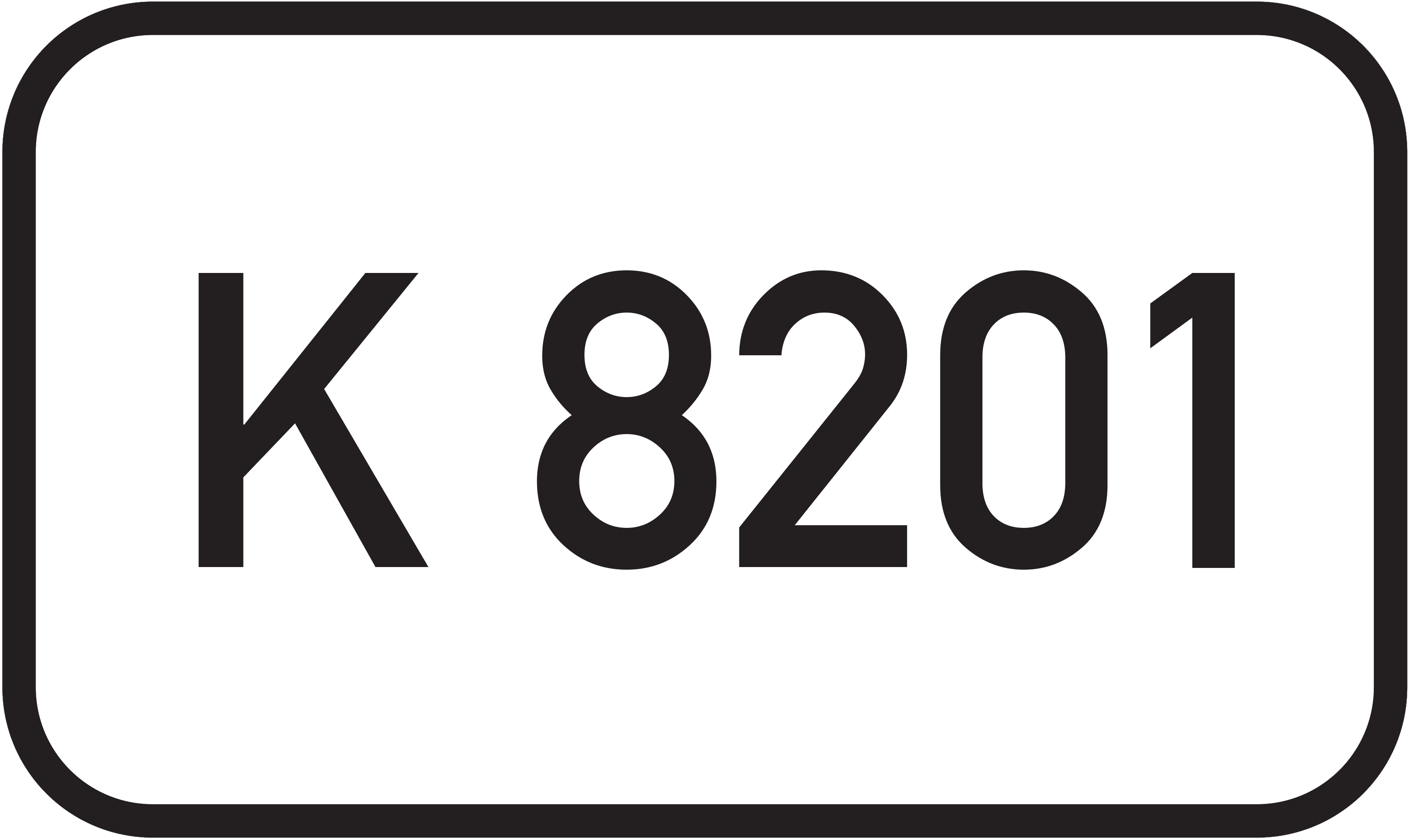 Straßenschild Kreisstraße K 8201