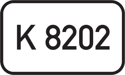Straßenschild Kreisstraße K 8202