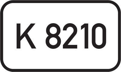 Straßenschild Kreisstraße K 8210