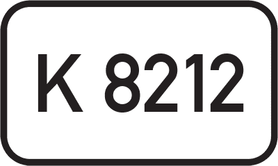 Straßenschild Kreisstraße K 8212