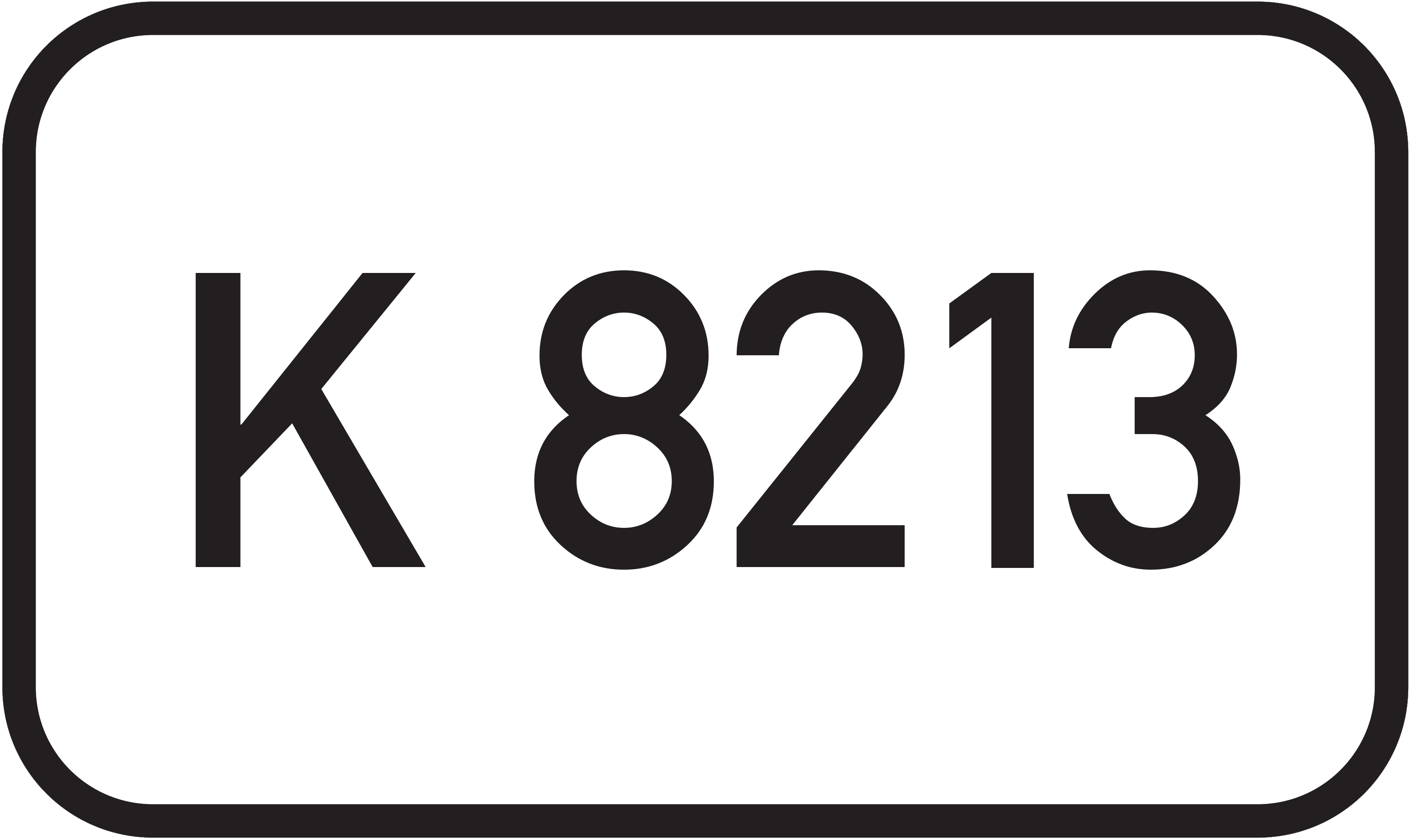 Straßenschild Kreisstraße K 8213