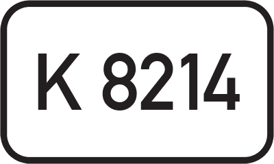 Straßenschild Kreisstraße K 8214