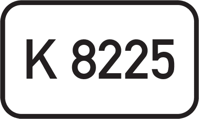 Straßenschild Kreisstraße K 8225