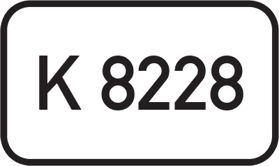 Straßenschild Kreisstraße K 8228