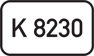 Straßenschild Kreisstraße K 8230