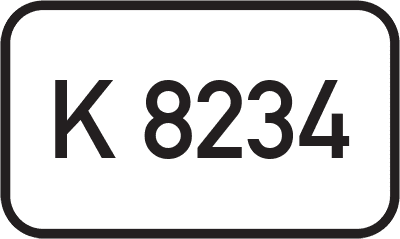 Straßenschild Kreisstraße K 8234