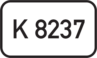Straßenschild Kreisstraße K 8237