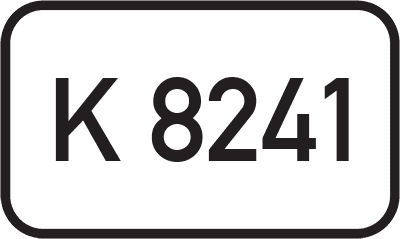 Straßenschild Kreisstraße K 8241