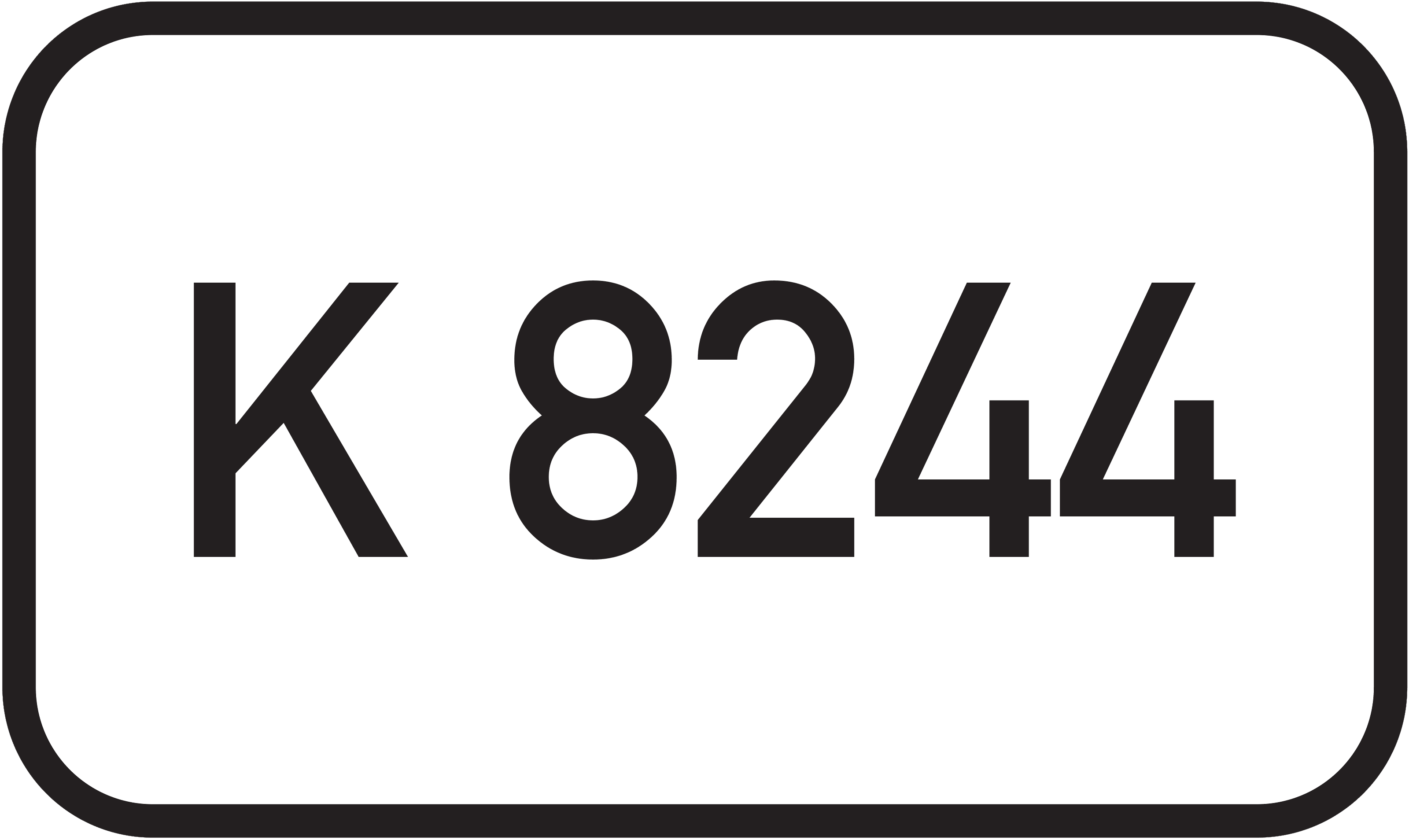 Straßenschild Kreisstraße K 8244