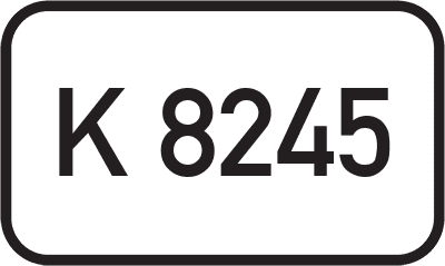Straßenschild Kreisstraße K 8245