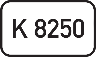 Straßenschild Kreisstraße K 8250