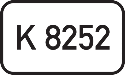 Straßenschild Kreisstraße K 8252