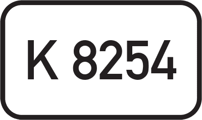 Straßenschild Kreisstraße K 8254