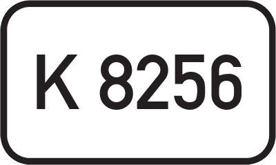 Straßenschild Kreisstraße K 8256
