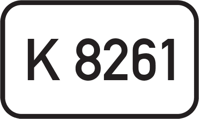 Straßenschild Kreisstraße K 8261