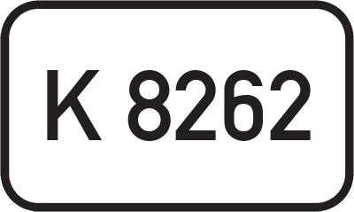 Straßenschild Kreisstraße K 8262