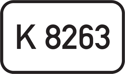 Straßenschild Kreisstraße K 8263
