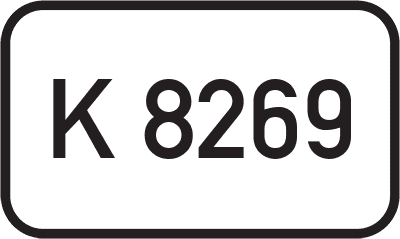 Straßenschild Kreisstraße K 8269