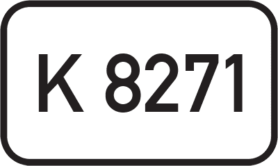 Straßenschild Kreisstraße K 8271