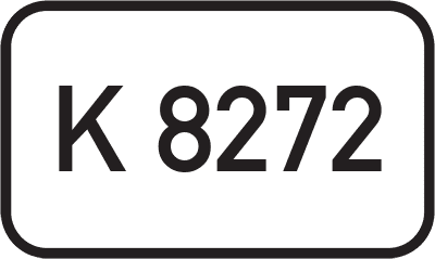 Straßenschild Kreisstraße K 8272