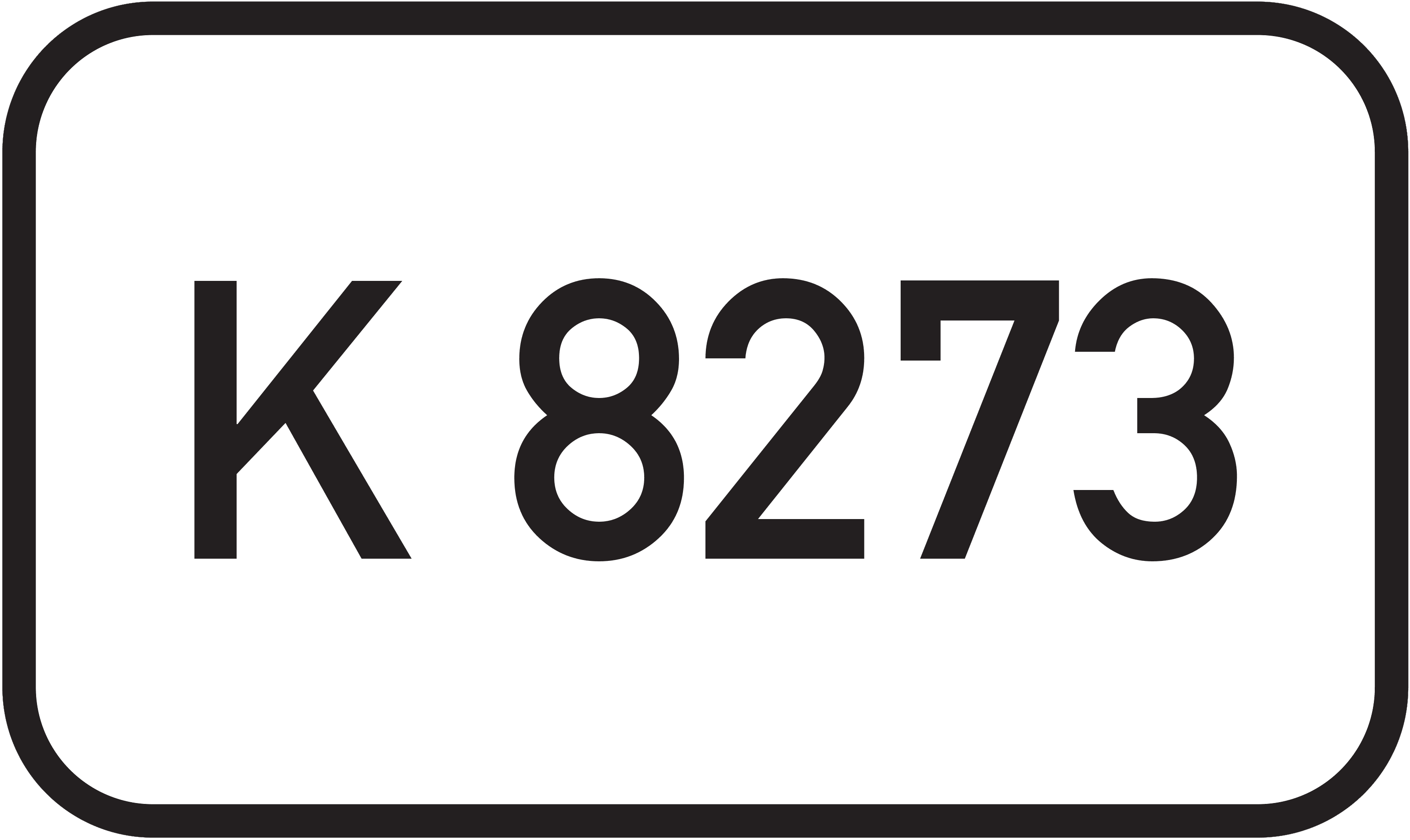 Straßenschild Kreisstraße K 8273