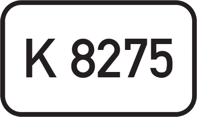 Straßenschild Kreisstraße K 8275