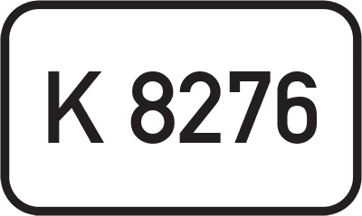 Straßenschild Kreisstraße K 8276