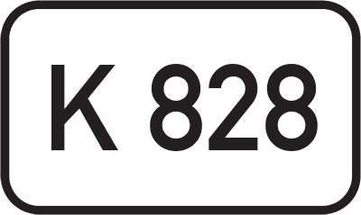 Straßenschild Kreisstraße K 828