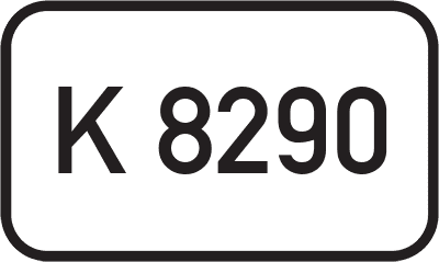 Straßenschild Kreisstraße K 8290