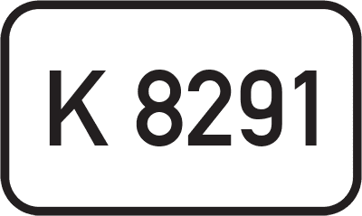 Straßenschild Kreisstraße K 8291