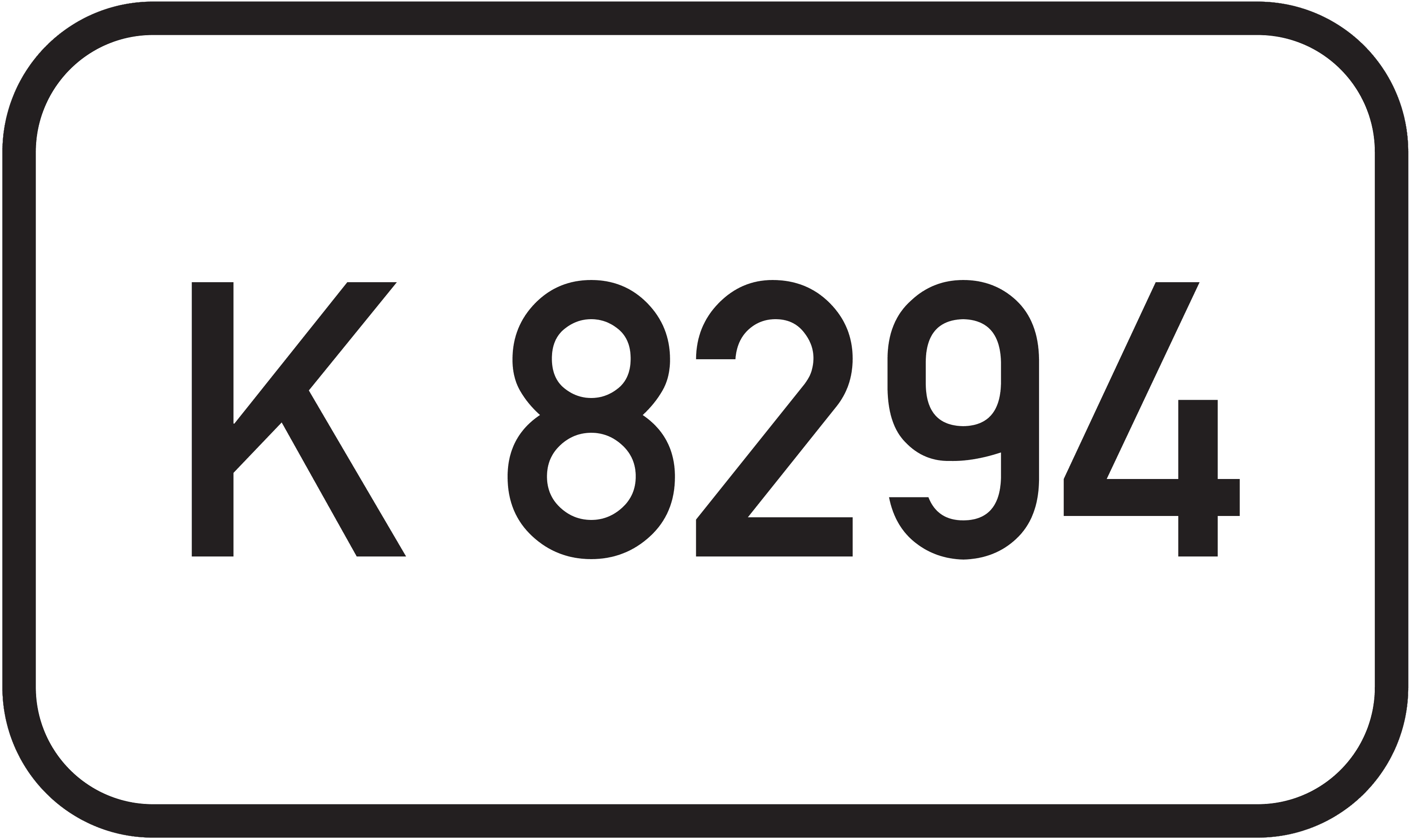 Straßenschild Kreisstraße K 8294