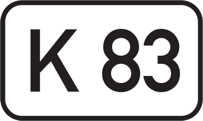 Straßenschild Kreisstraße K 83